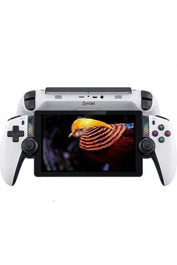 Zyndel Handheld Portable Video Game Console with RGB Lighting | Dual Analog Sticks, D-Pad & ABXY Buttons, Built-in Display, RGB Side Lighting, Play on the Go Portal Remote Player