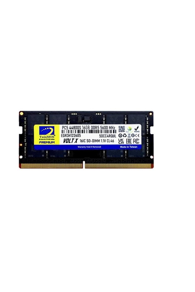 Twinmos ddr5 16gb 5600mhz cl46 tmd516gb5600s46 notebook ram