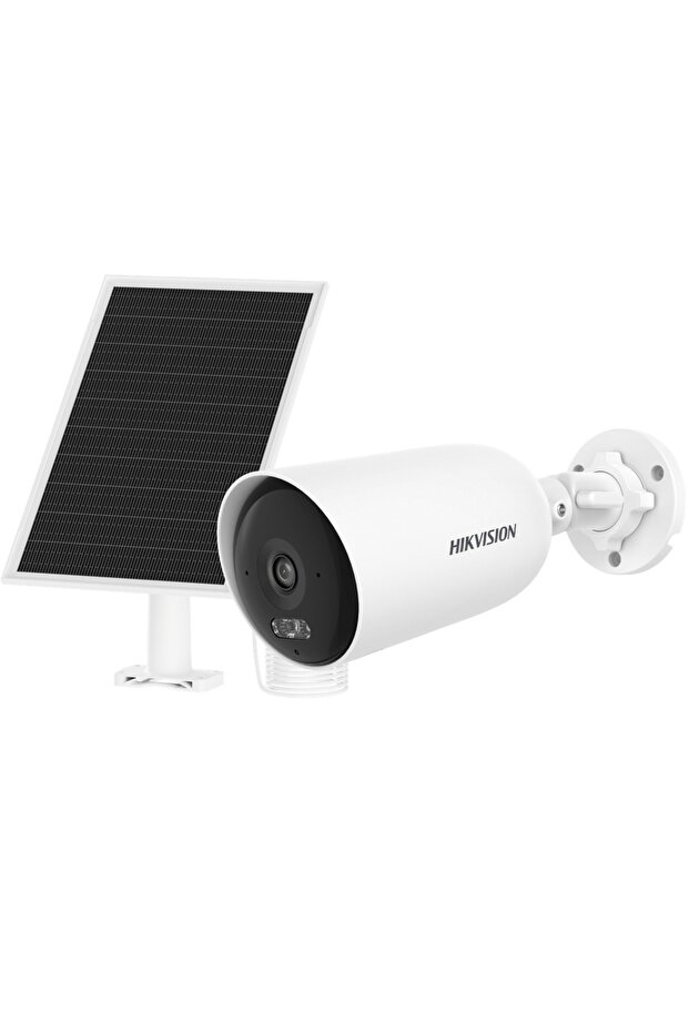كاميرا HIKVISION DS-2CFS04/4G بدقة 4 ميجابكسل وعدسة 4 ملم ومسافة 30 متر مع اتصال 4G LTE / صوت ثنائي الاتجاه IP67 وكاميرا IP تعمل بالطاقة الشمسية