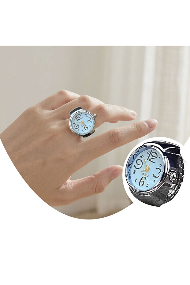 Ring Watch, Dial Finger Watch, Mini Ring Watch, Real Round Mini Watch Ring