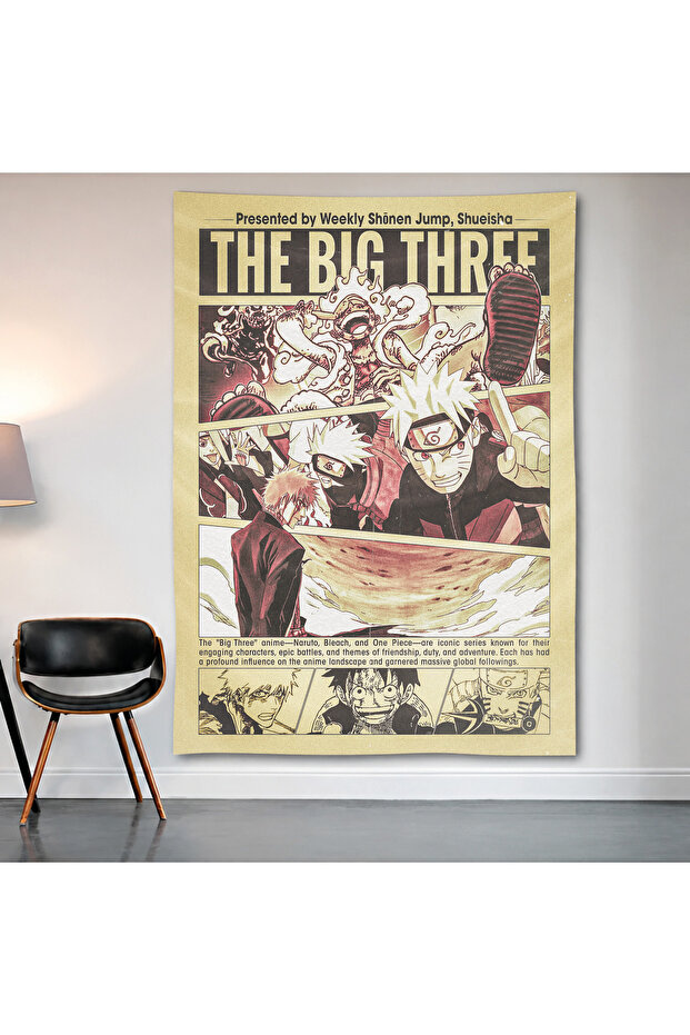 Jujutsu Kaisen the Big Three Wall Covering Wall Tapestry First Quality Satin Fabric Poster