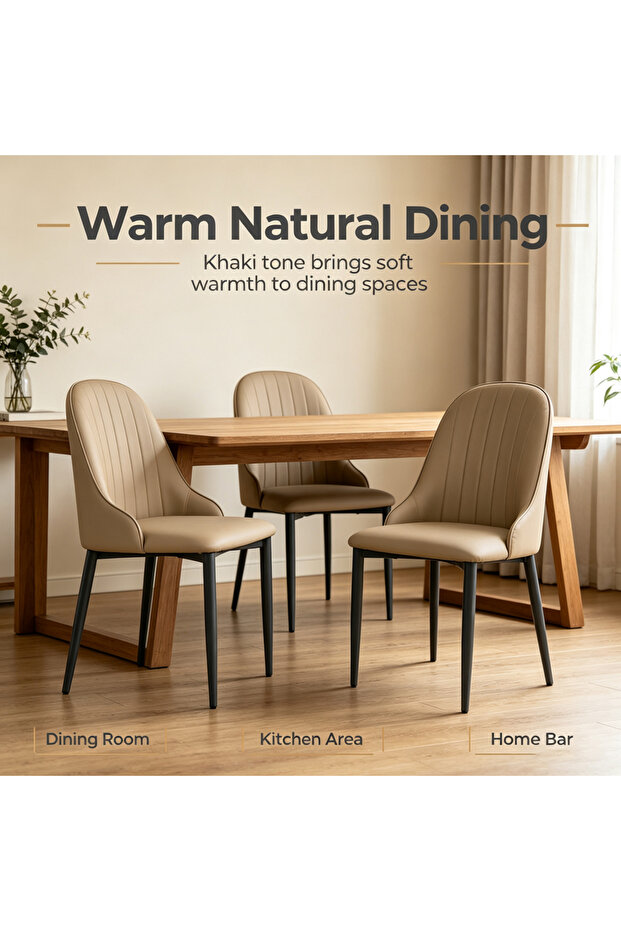 Modern Dining Chair,High Back with Soft Seat,for Kitchen, Dining Room, Living Room 