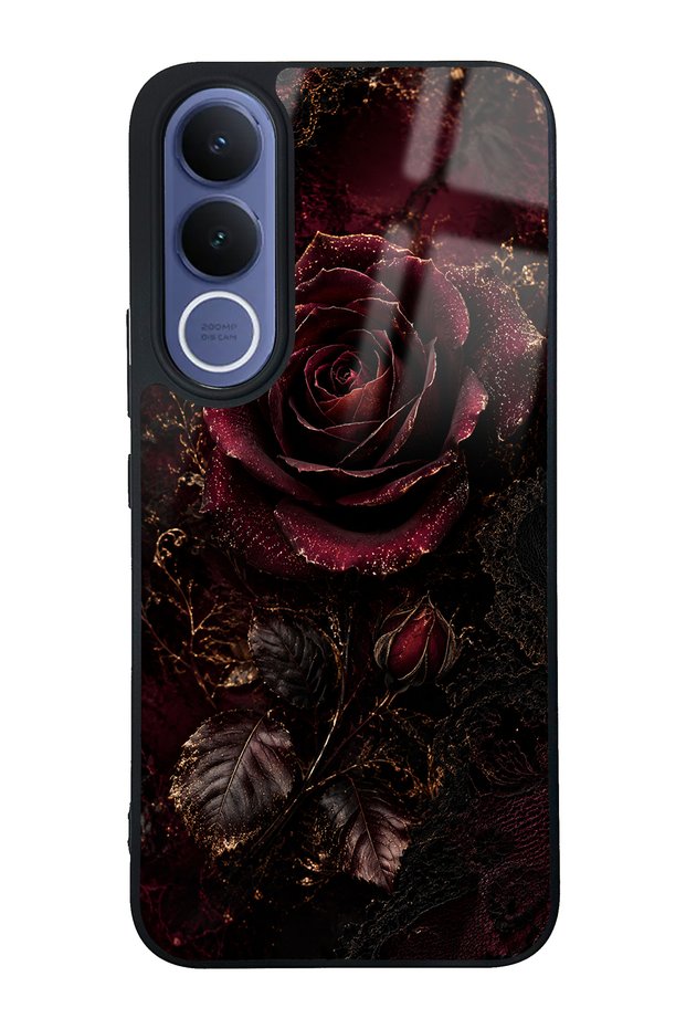 Vivo V70 Fe Midnight Velvet Rose Design Glossy Phone Case