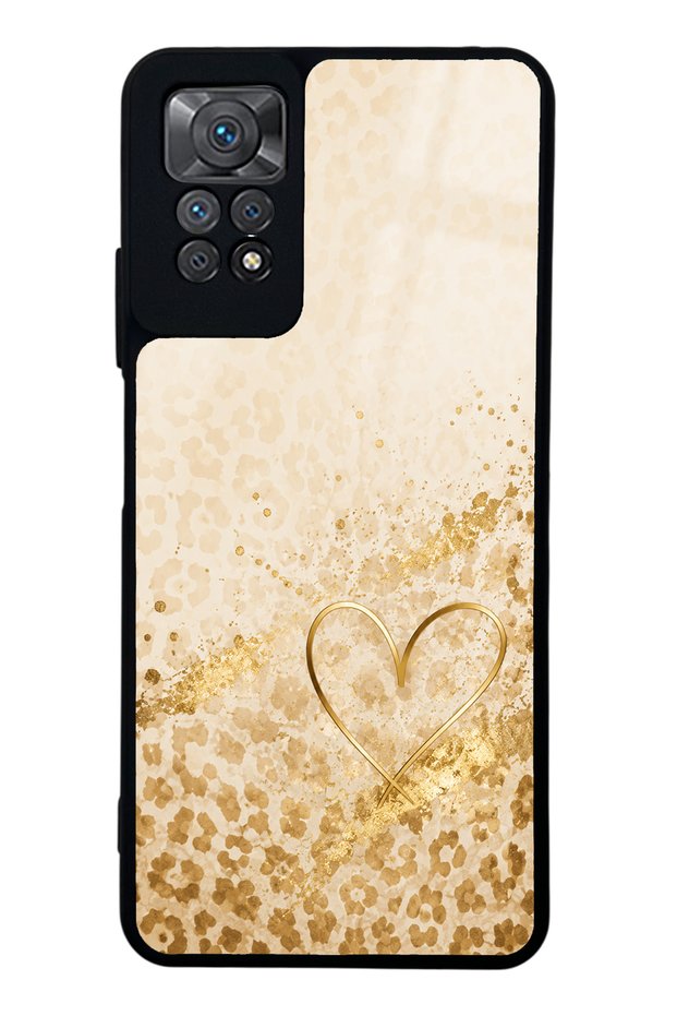Xiaomi Redmi Note 11 Pro Golden Heart Glow Design Glossy Phone Case