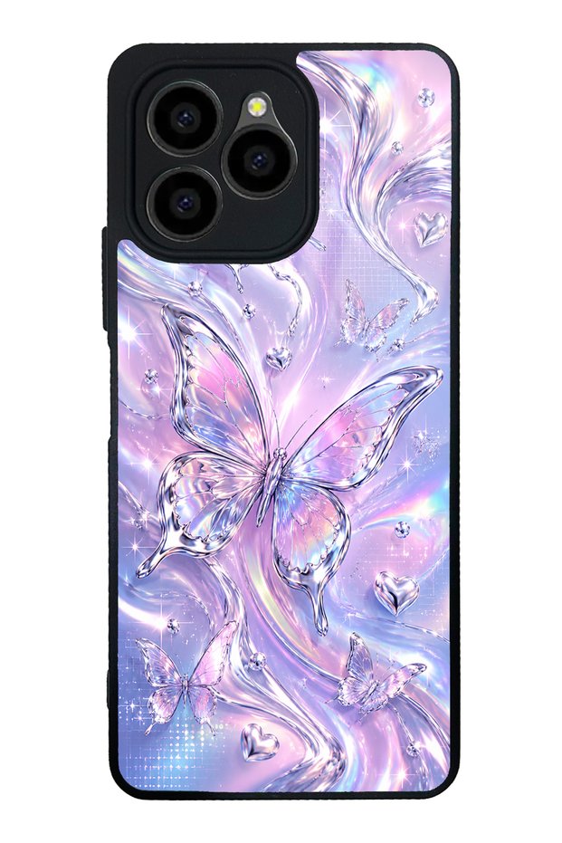 Omix X6 Iridescent Dream Butterfly Design Glossy Phone Case