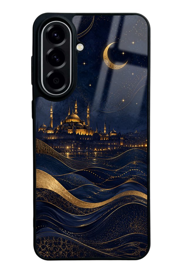 Samsung A57 Golden Crescent Bosphorus Design Glossy Phone Case