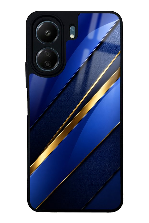 Xiaomi Redmi 13C Sapphire Gold Edge Design Glossy Phone Case