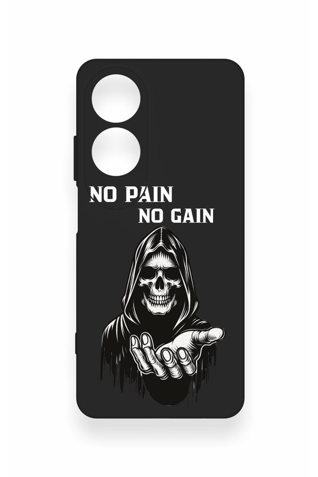 Oppo A60 Compatible No Pain No Gain Patterned Silicone Case