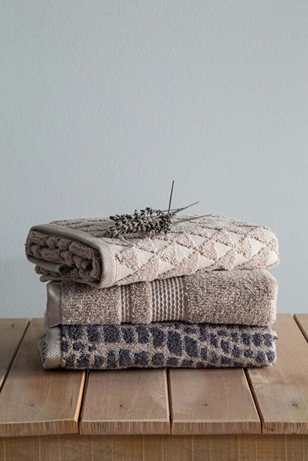 50X90 3-Piece Towel Set Louis
