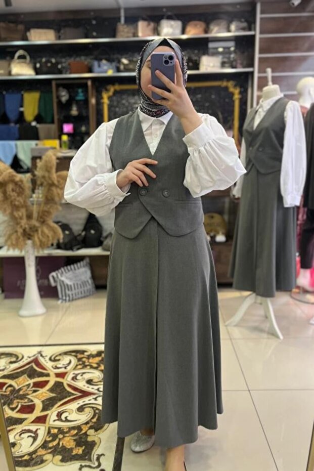 طقم فيست وتنورة