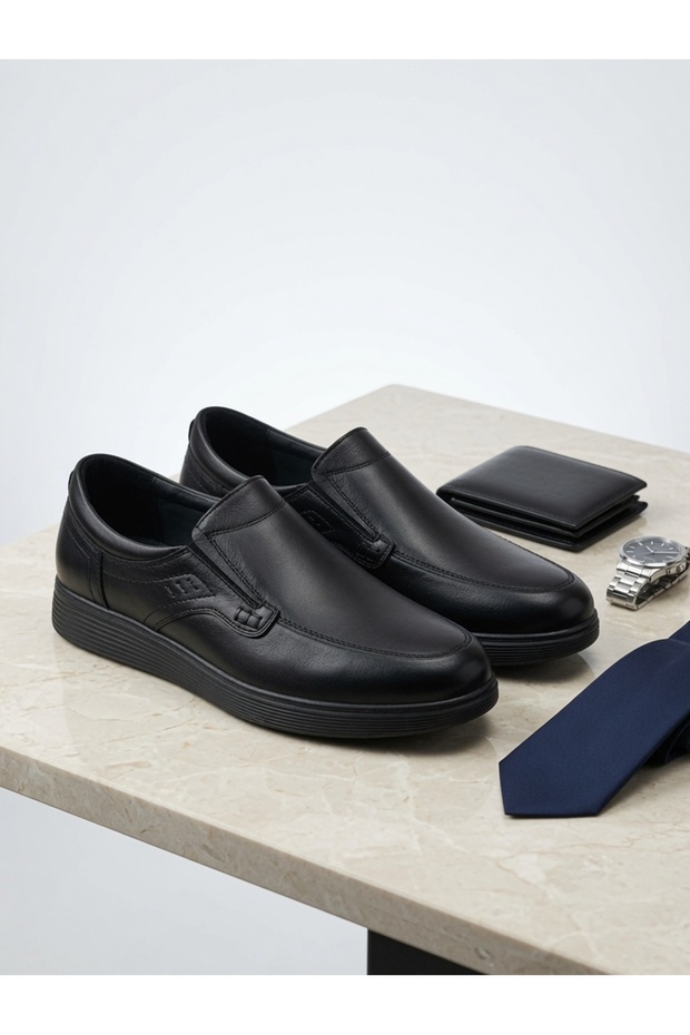-Genuine Leather Men's Casual Orthopedic Shoes