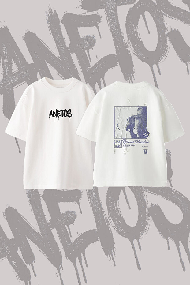 Ariana Grande Eternal Sunshine_3 Design Back Printed Cotton White Oversize T-Shirt
