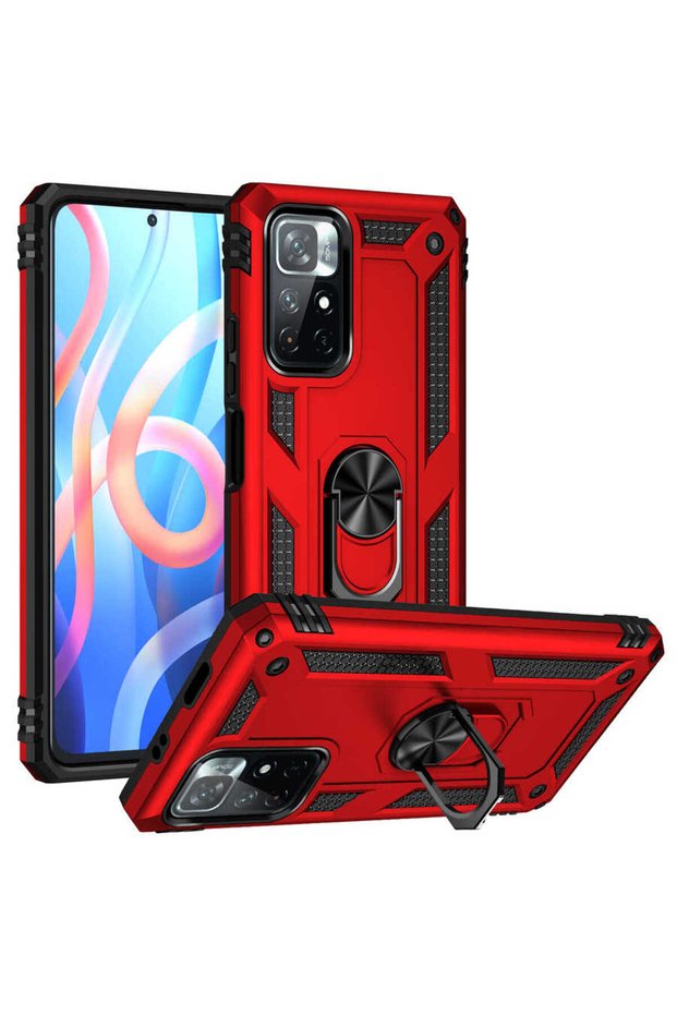 Xiaomi Redmi Note 11t 5g Case Camera Protector Magnetic Stand Tank Protection Senk