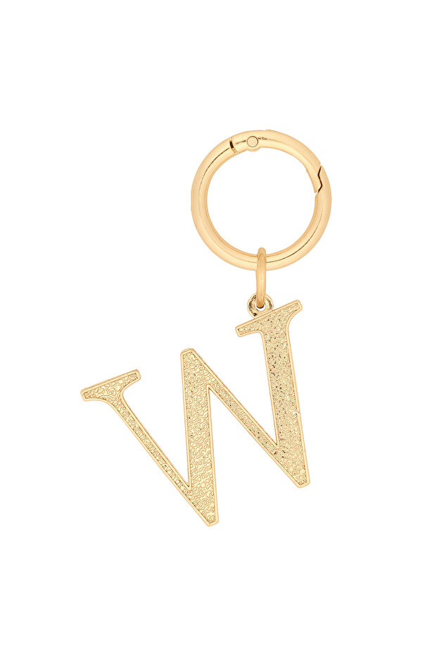 Women's Charm Alphabet Name W (Gold)