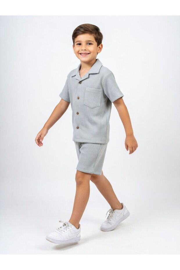 Shirt-Detail Men's Children's Suit
