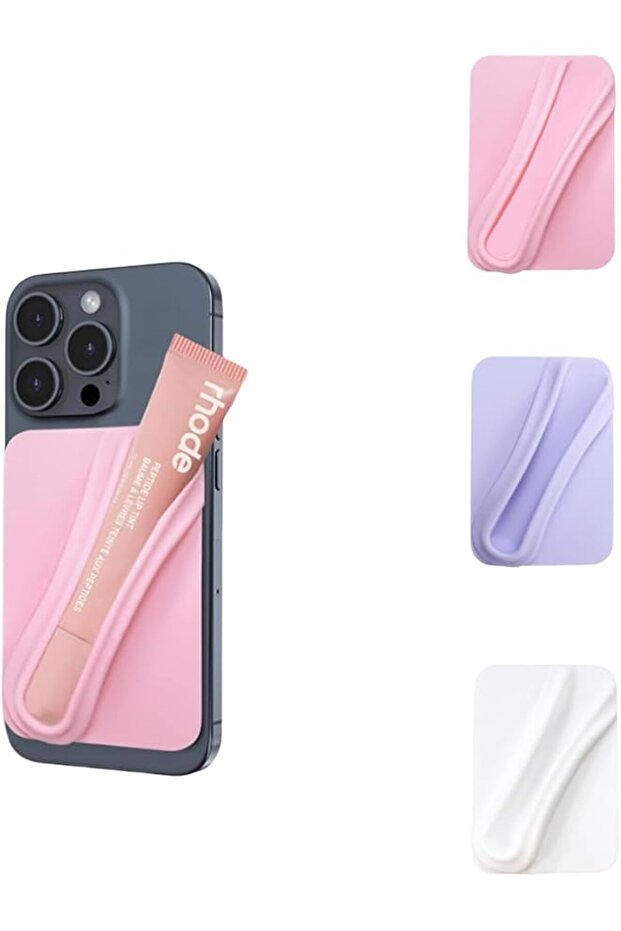 3-Pack Silicone Lipstick Adhesive Phone Holders