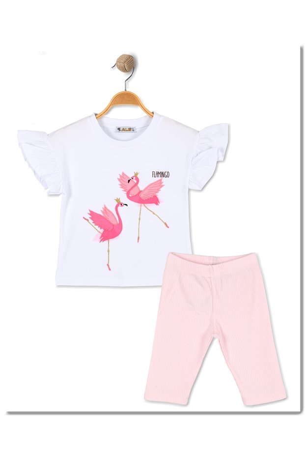 Girls' Capri T-Shirt Set - Soft Cotton Texture
