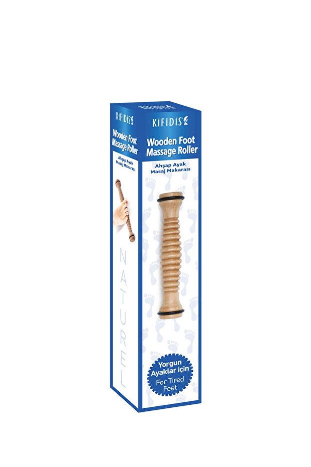 Wooden Foot Massage Roller Std