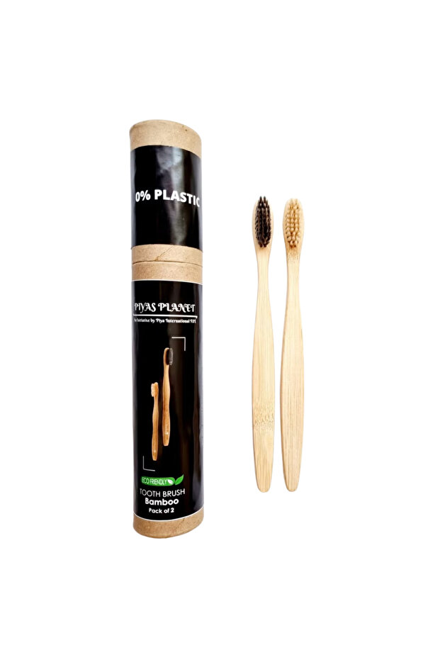 Eco Friendly Bamboo Toothbrush (Pack of 2)