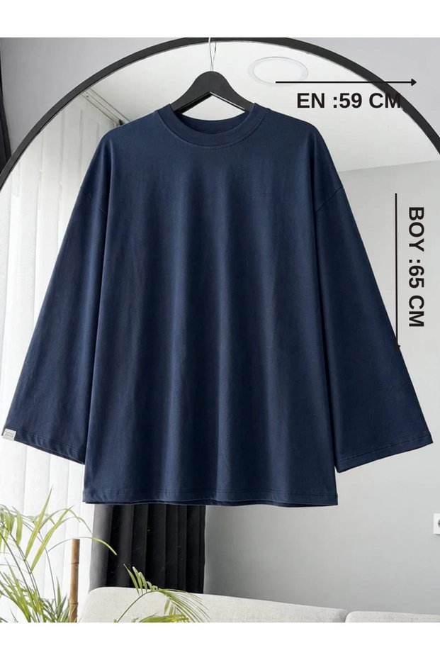 Women's Crew Neck Casual Long Sleeve T-Shirt (Suitable for Hijab)