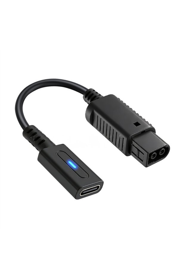 Dark Blue 12cm Type C 45W PD Charge Cable for NGC Console USB C Gaming Power Supply Cord for Nintend
