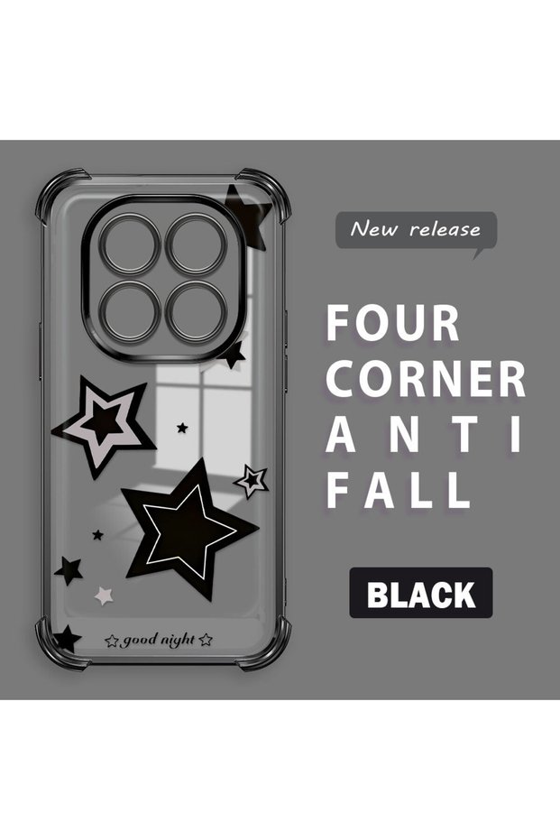 Redmi Note 14 Pro 4g Compatible Transparent Back Four Corners Reinforced Impact Protection Silicone Case