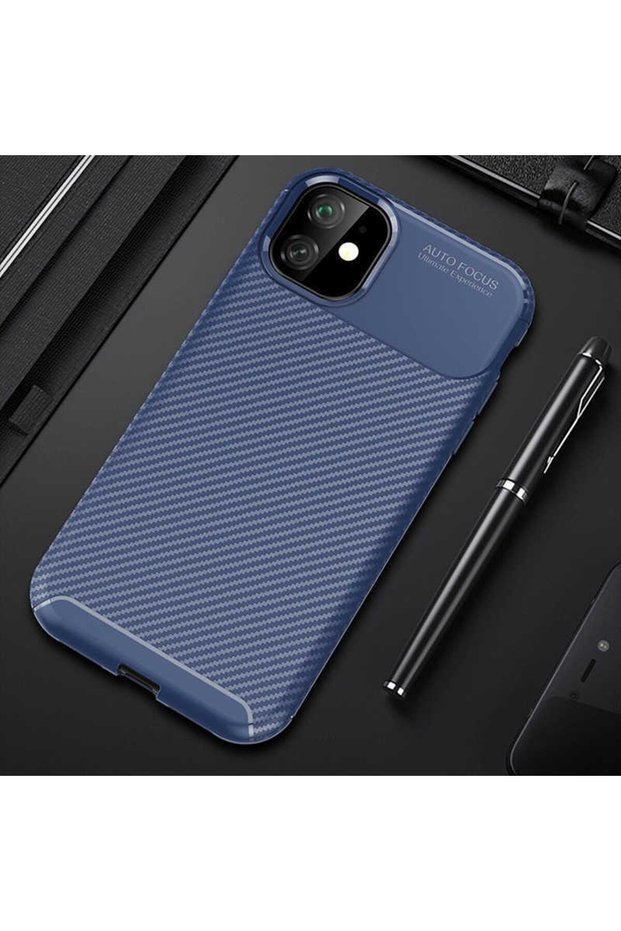 Compatible Case for Apple iPhone 11 Carbon Design Slim Camera Lens Protection Cover