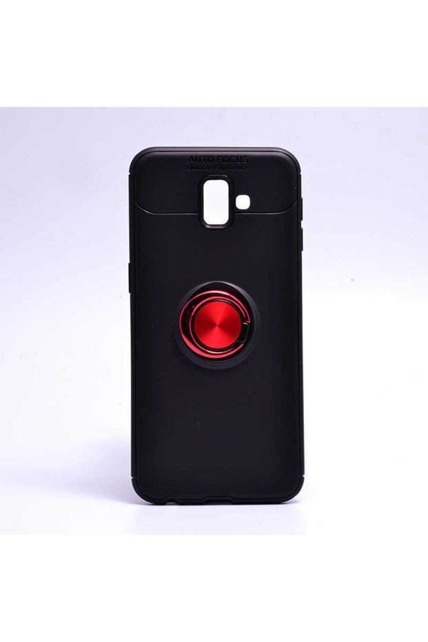 Compatible Case for Samsung Galaxy J6 Plus Silicone Ravel Cover with Rotatable Ring Stand