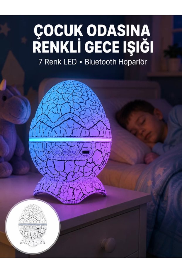 Dinosaur Egg Night Light New Generation - Decorative Item That Provides Fun and Peaceful Sleep for Children