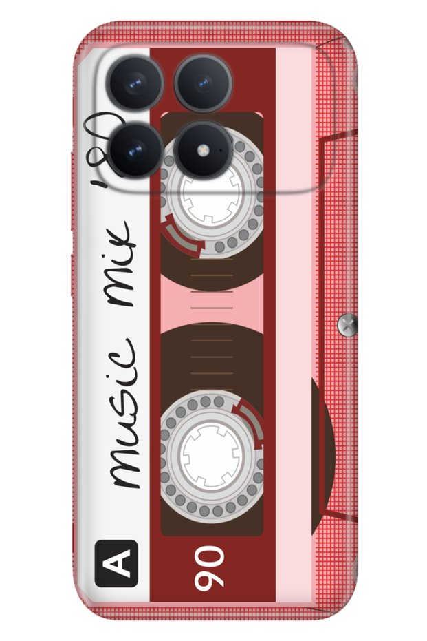 Poco F8 Pro 6.59" Case Colorful Silicone Printed Tpu Pink Cassette