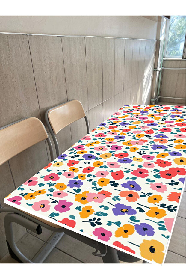 Elastic School Desk Cover 20Pcs 110X40 cm | Washable, Durable, Polyester Stain-Resistant Fabric (Teacher's Desk Gift)