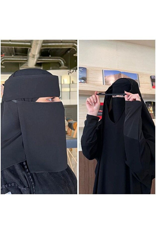 بكج نقاب+خمار اسلامي رقم1