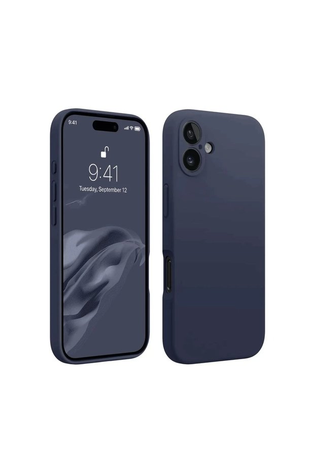 حافظة CONCEPTA لهاتف iPhone 16 Plus من السيليكون الأولي (201724) - أزرق داكن