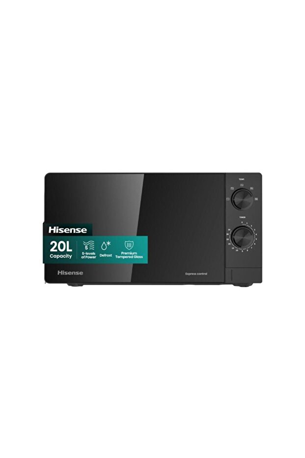 Microwave H20MOBS14 , 20L , 700W , 5 Levels , Black Finish