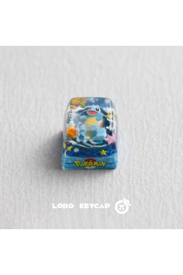 Bandai black Pokemon Keycap Magikarp Gengar Esc Replace Keycap Resin Anime Kawaii Decor For Mechanic