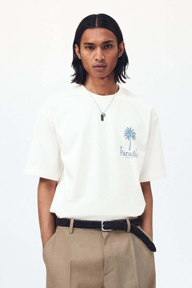 Relaxed Fit Printed cotton T-shirt