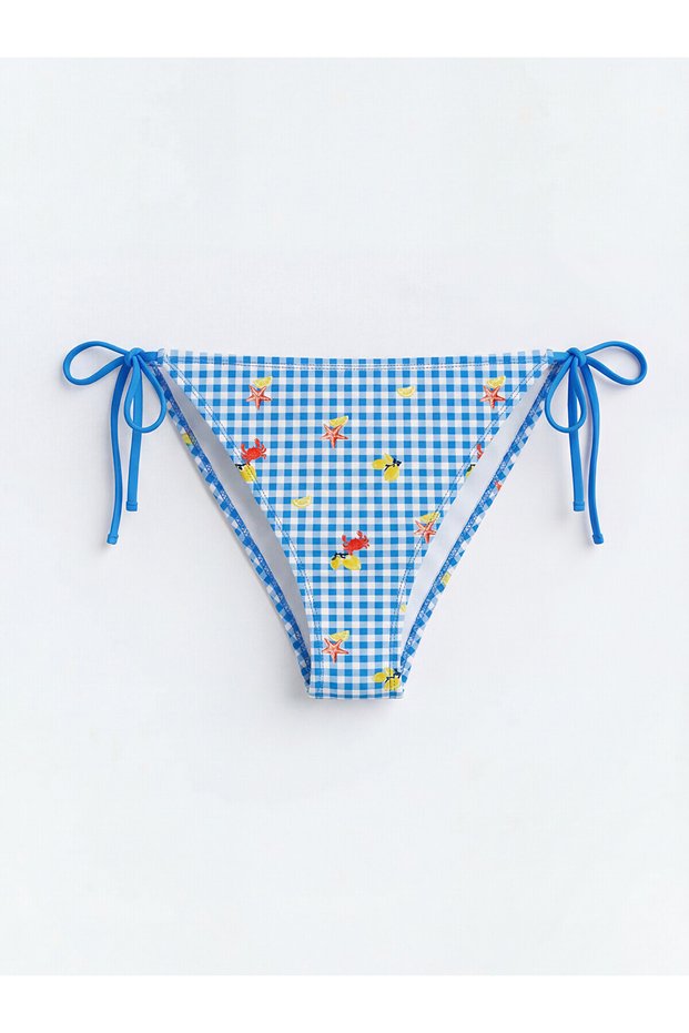 Gencc quality patterned drawstring women's brazilian bikini bottom