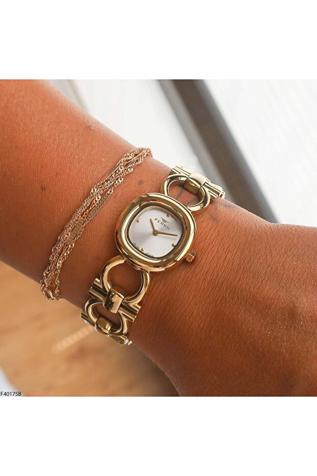 F40175B Women's Wristwatch with Steel Strap