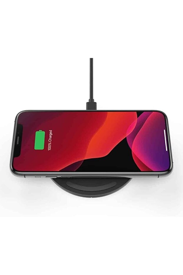 لوحة شحن لاسلكية BoostCharge بقوة 10 واط (شاحن لاسلكي سريع معتمد من Qi لهواتف آيفون وسامسونج)