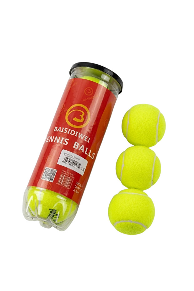 3-Piece Tennis Ball Set Durable Balls for Sports and Entertainment