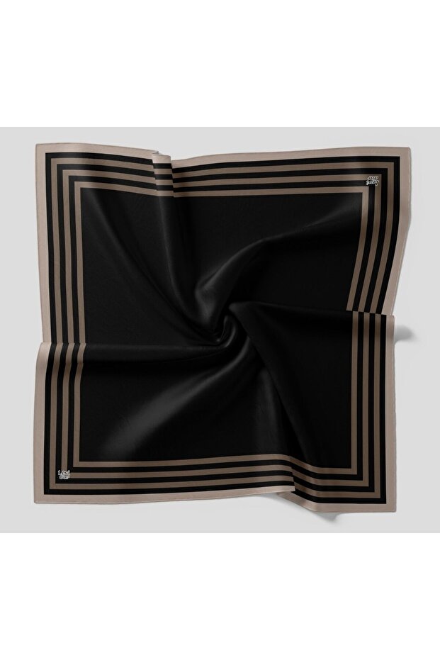 Evening Dress Amber Scarf Striped Tape Pattern