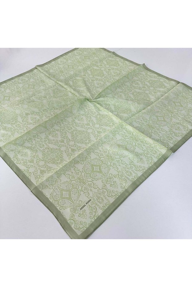 Arsel Moda Soft Cotton Scarf Italian Stitched Green Series Lrb7206