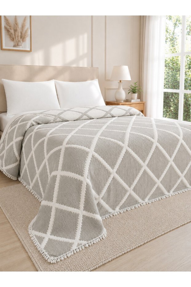 Bloommiss Muslin Bedspread Pike | Double | Soft Textured | Breathable | 4 Season Cover 230X250 | Dowry&Daily Life |