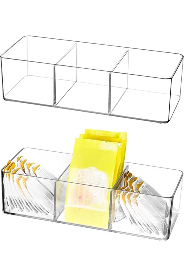 Acrylic Tea Bag Organizer - Tea Bag Organizer - 2-Pack
