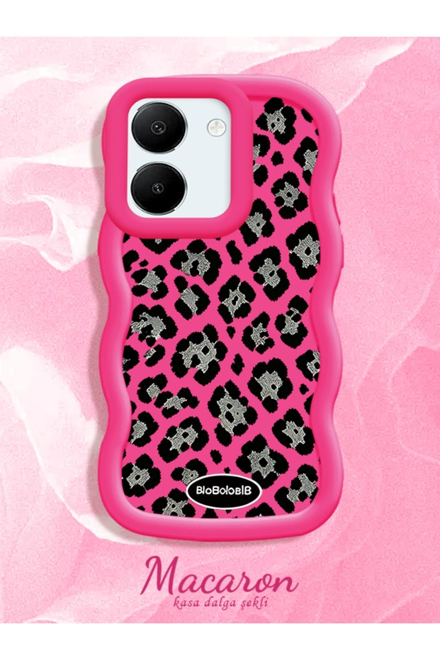 Vivo Y36 4g Compatible Wavy Frame Leopard Print High Quality Silicone Phone Case
