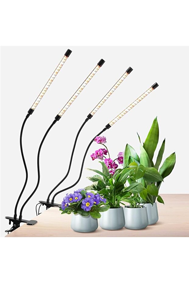 Indoor plant light, full spectrum 2-head clip-on grow light (2-pack)