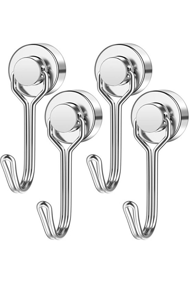 Suitable for Magnetic Hooks 4 Pieces 13.6kg Swivel Swing Neodymium Heavy Duty Garage Kitchen