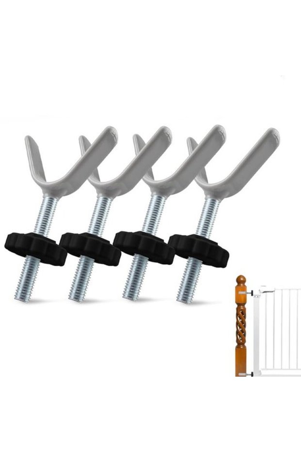 Y-Shape M10 Threaded Spindle Pressure Screws & Bolts with Anti-slip Feet for Baby Safety & Pet Doors