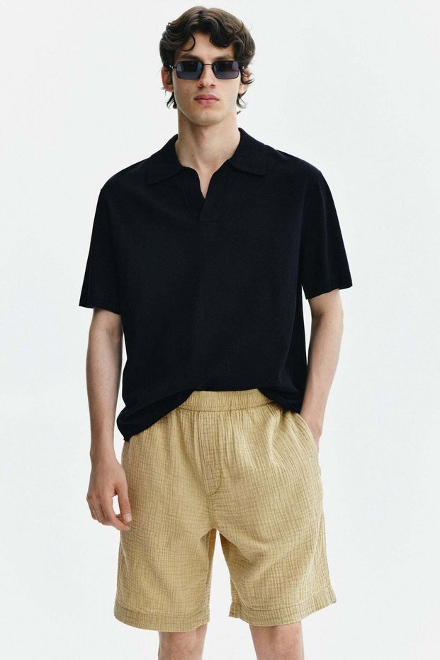 Relaxed Fit Muslin shorts