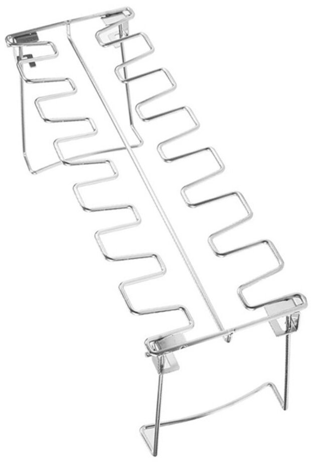 Barbecue Tool Set - Foldable Stainless Steel Chicken Thigh Grill, 35x12x14.5cm for Camping